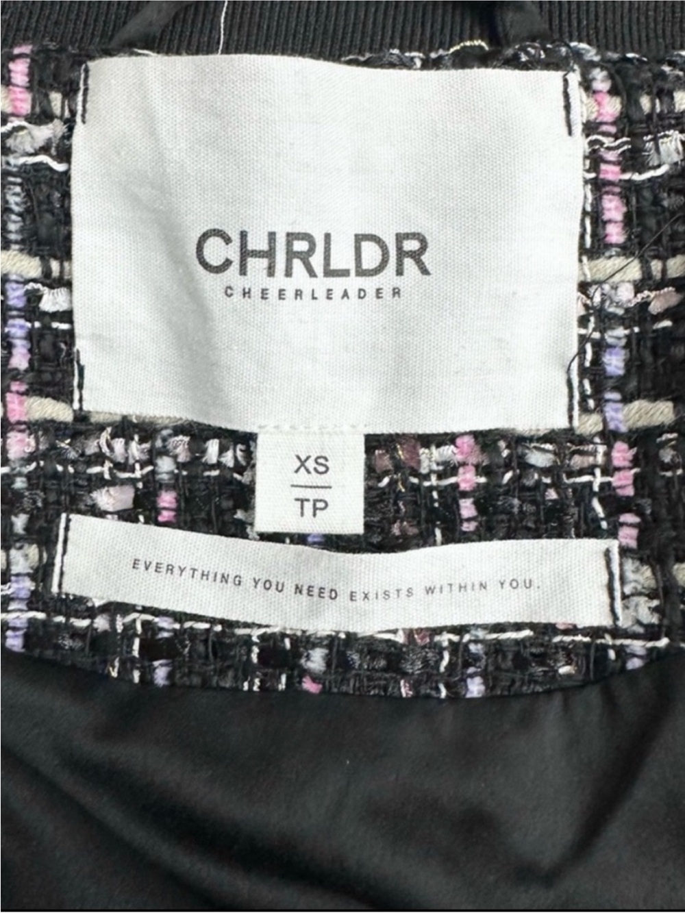 FIRM💲Drop CHRLDR tweed boucle varsity - Picture 7 of 10